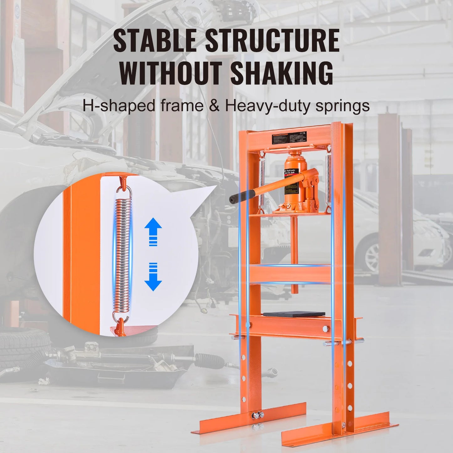 6T H-Frame Hydraulic Floor Press