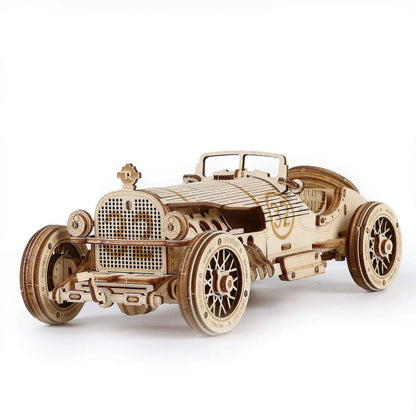 1:40 Scale Grand Prix Car Wooden 3D Puzzle Kit