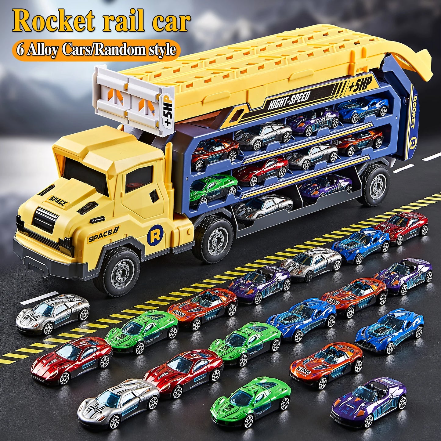 Coaster Type Racetrack Car-Rocket Lift