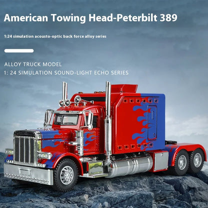 1:24 Scale Peterbilt 389 model, with lighting and sound
