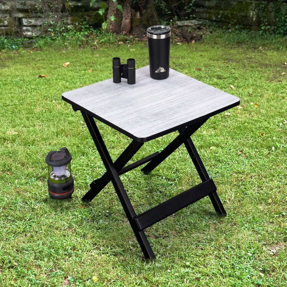 Adjustable Height Portable Folding Camp Side Table Lightweight Stowable Outdoor Indoor Picnic Tailgating Pool Party RV Use