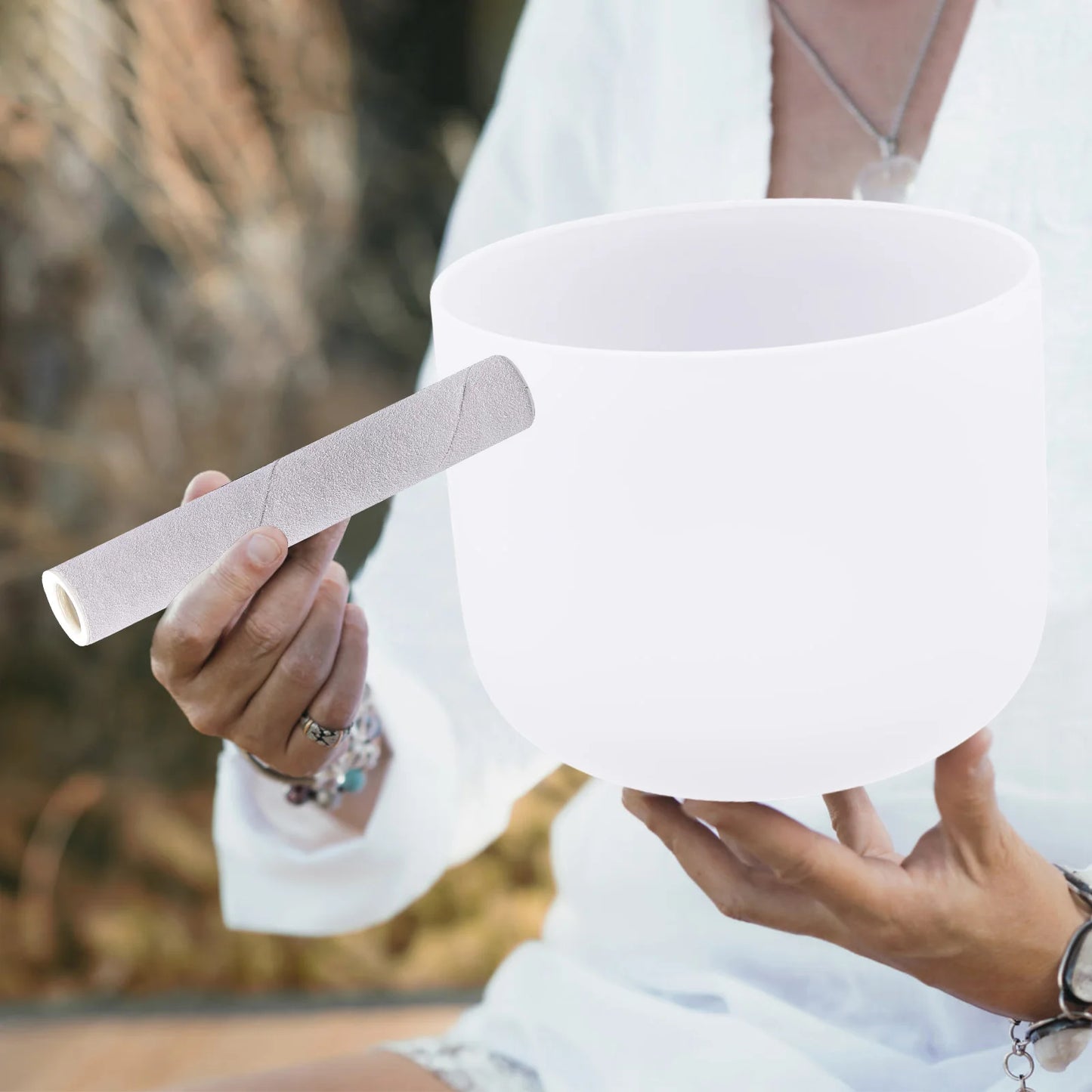 8 Inch Crystal Singing Bowl