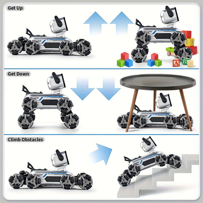 New Smart RC Robot Dog-2.4GHz Wireless, Realistic Pet Interaction, Music & Lights. Perfect Birthday/Christmas Gift for Kids 6-12