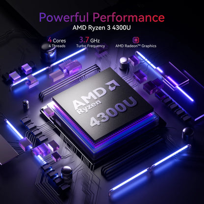 ACEMAGIC AX17Pro Laptop Computer AMD Ryzen 3 4300U Windows Laptop 17.3-in IPS Display 16GB DDR4 512GB NVMe SSD Numeric Keypad