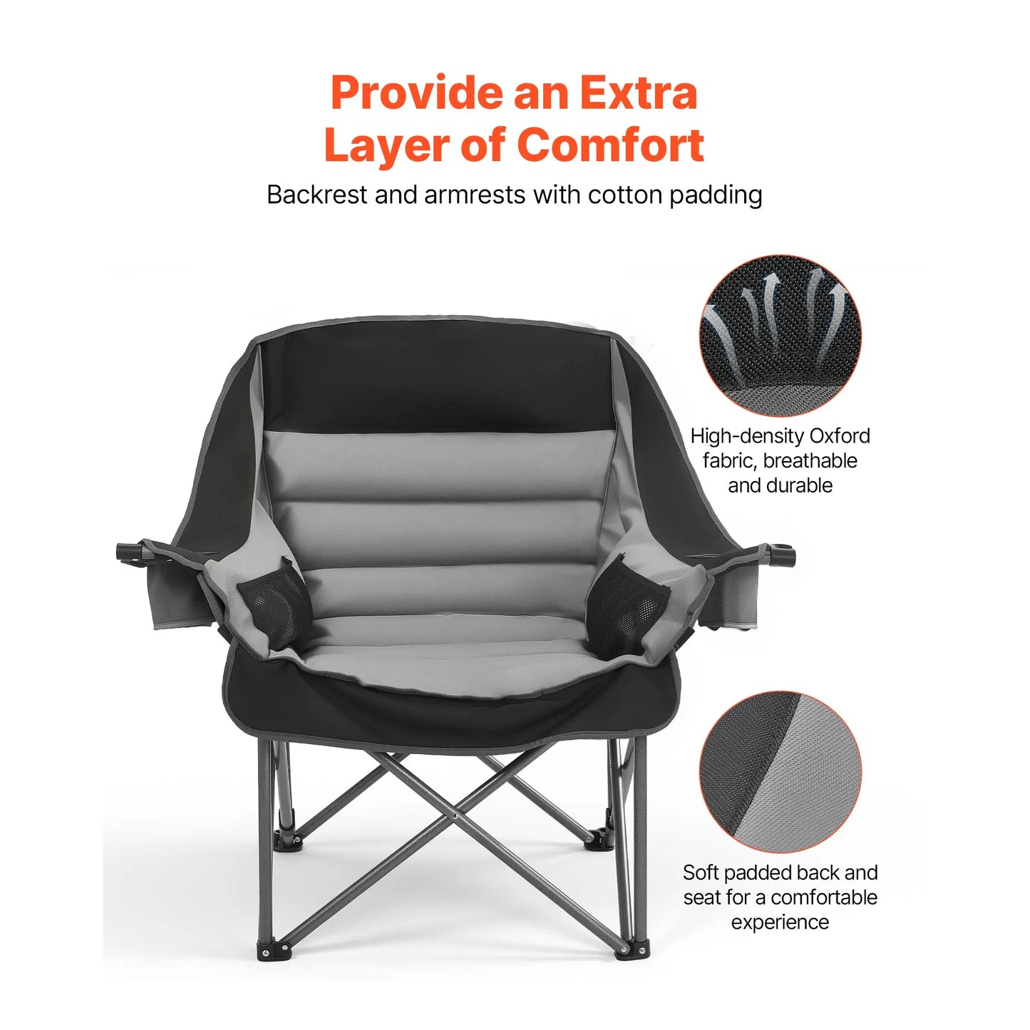 Oversized Camping Chairs With 450lbs Capacity