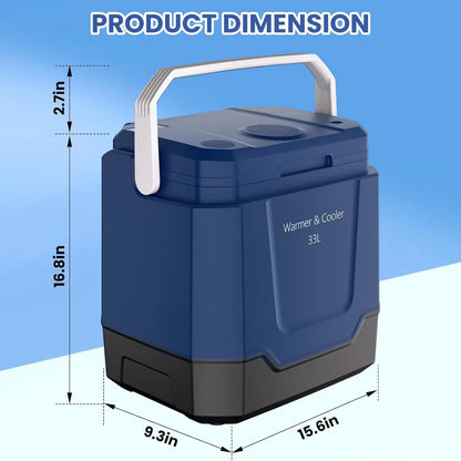 35 QT Portable Car Refrigerator Cooler & Warmer