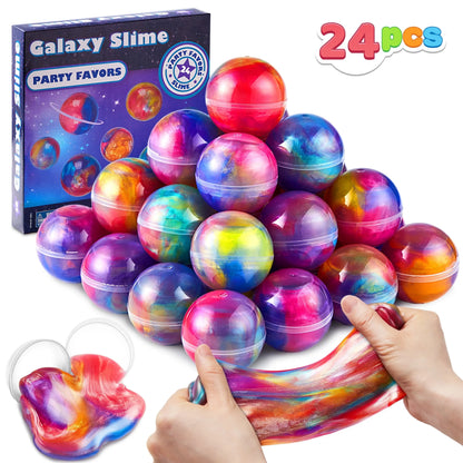 24 Pcs Mini Slime Ball Party Favors