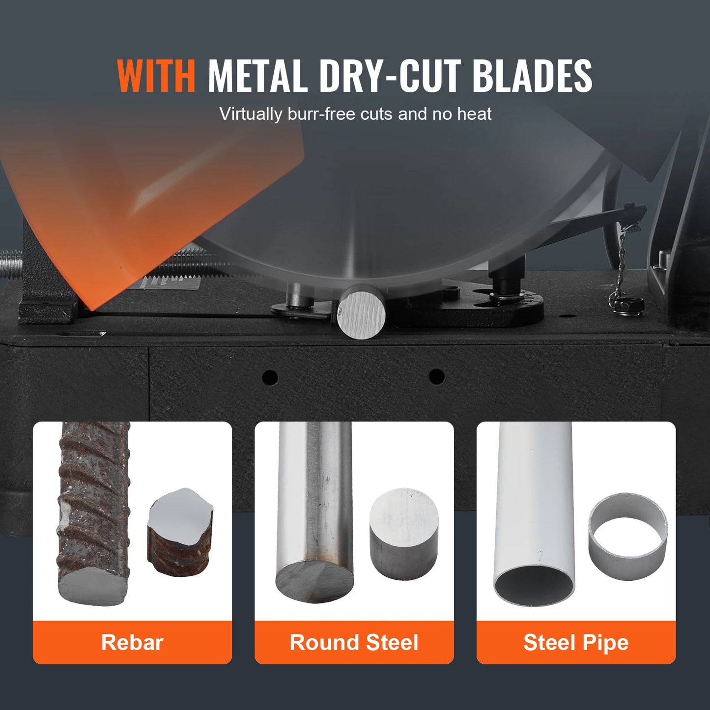 Chop Saw 14"/355mm Blade Diameter,  0-45° Adjustable Dry Cut Saw