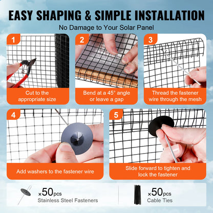 Solar Panel Bird and Critter Guard Roll Kit