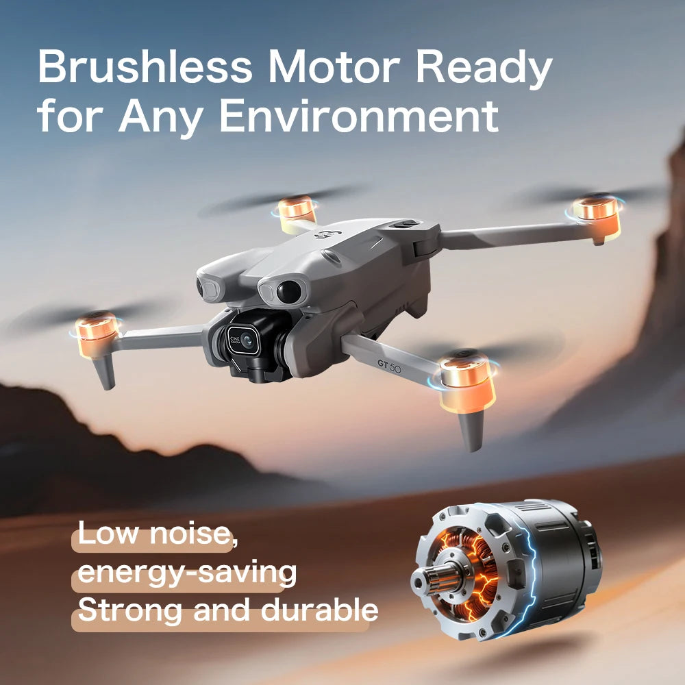 RC Quadcopter Drone 8K HD Aerial Photography Remote Control Aircraft Dual Camera WIFI GPS Three Sided Obstacle Avoidance