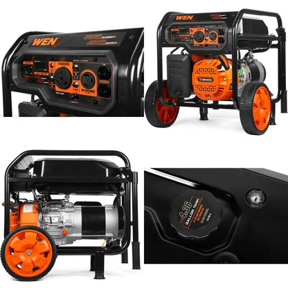 5600-Watt Portable Generator, 224cc, Transfer-Switch and RV-(GN5600)
