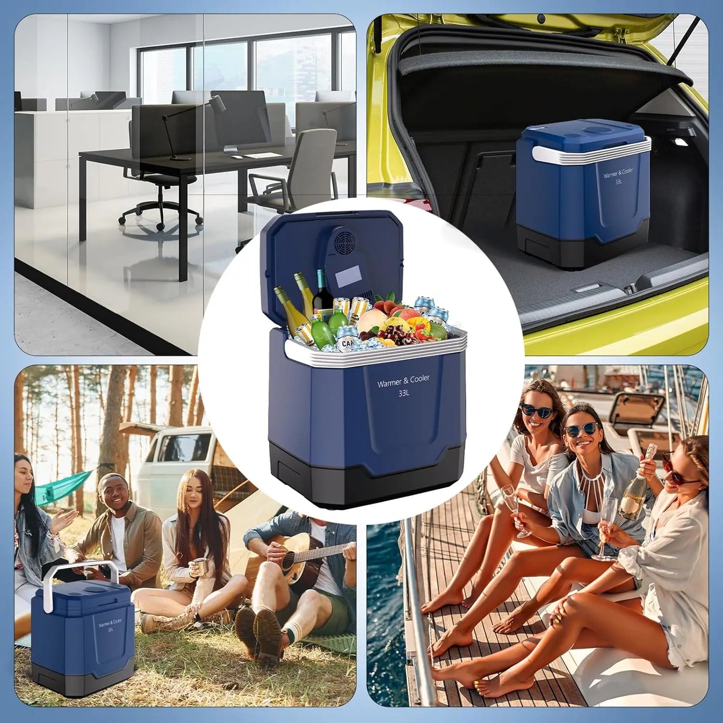 35 QT Portable Car Refrigerator Cooler & Warmer
