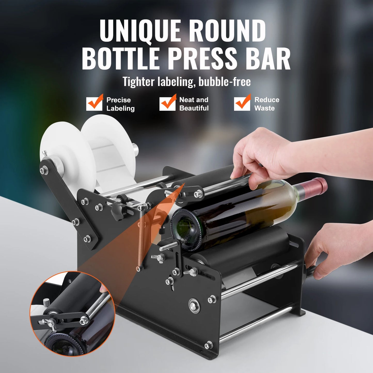 Manual Round Bottle Labeling Machine
