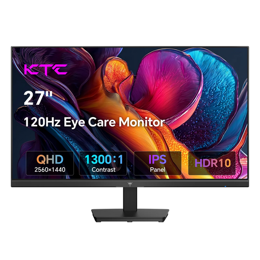 27 Inch Computer Monitor - QHD (2560 x 1440) Display, Up to 120Hz Monitor, IPS Panel H27D9