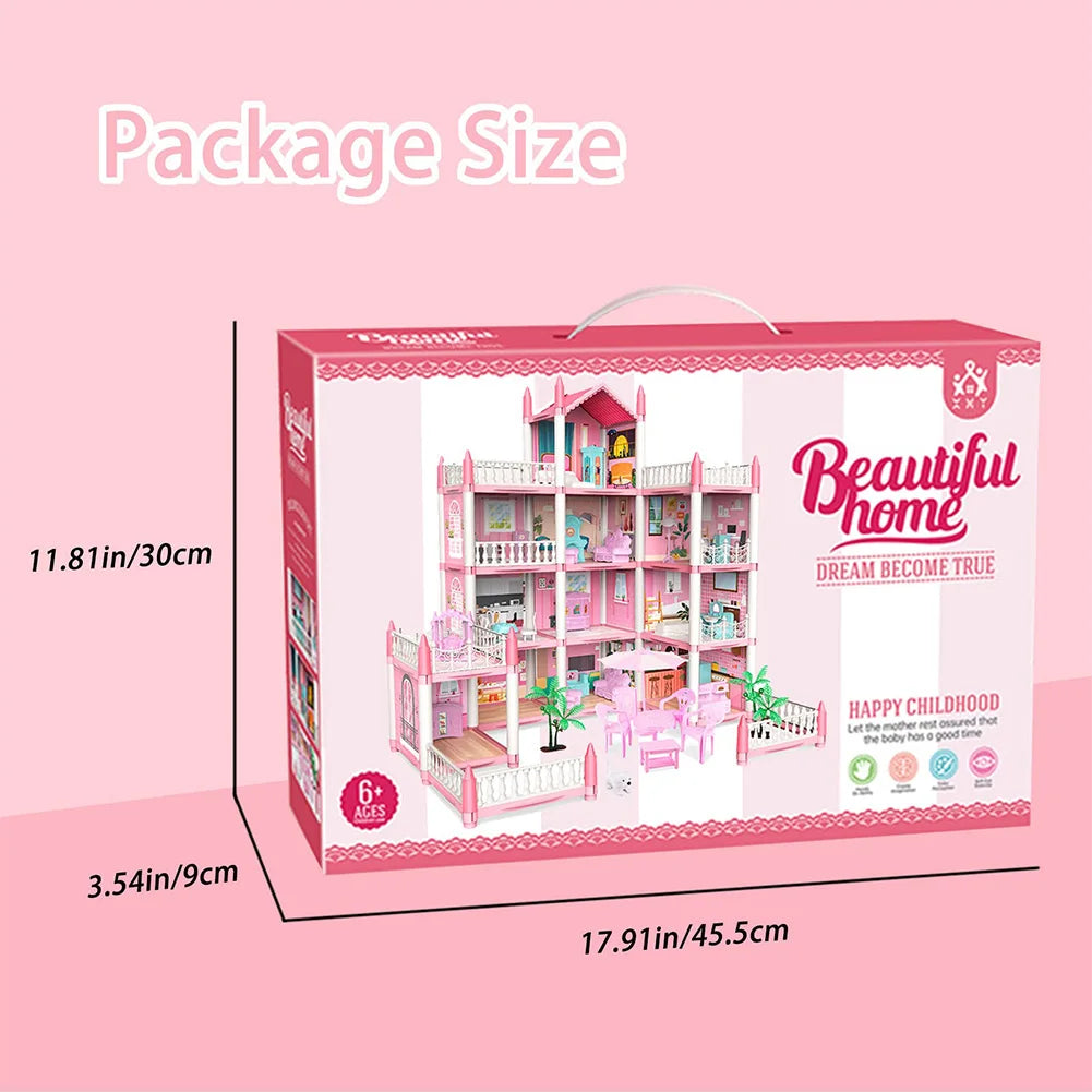 3D Princess Castle Villa Children's Play House