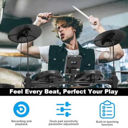 Electronic Drum Set with Kick Hammer Pedal