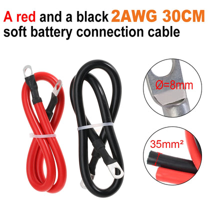 2 AWG Soft Battery Connection Cables