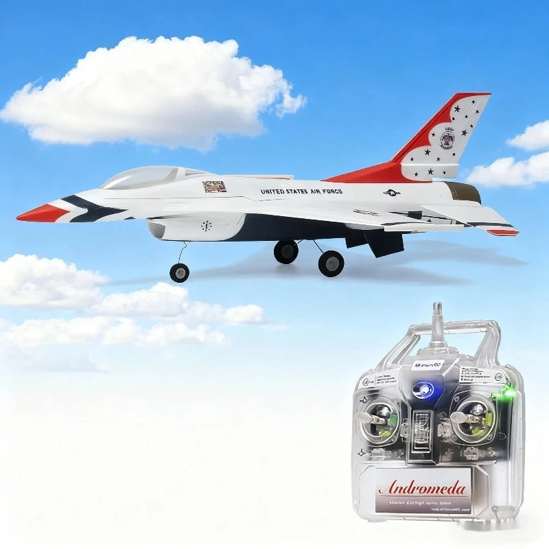 RC F-16 Thunderbirds Micro Scale Jet RC Airplane 30mm Ducted Fan 2S Battery Gyro Stabilization