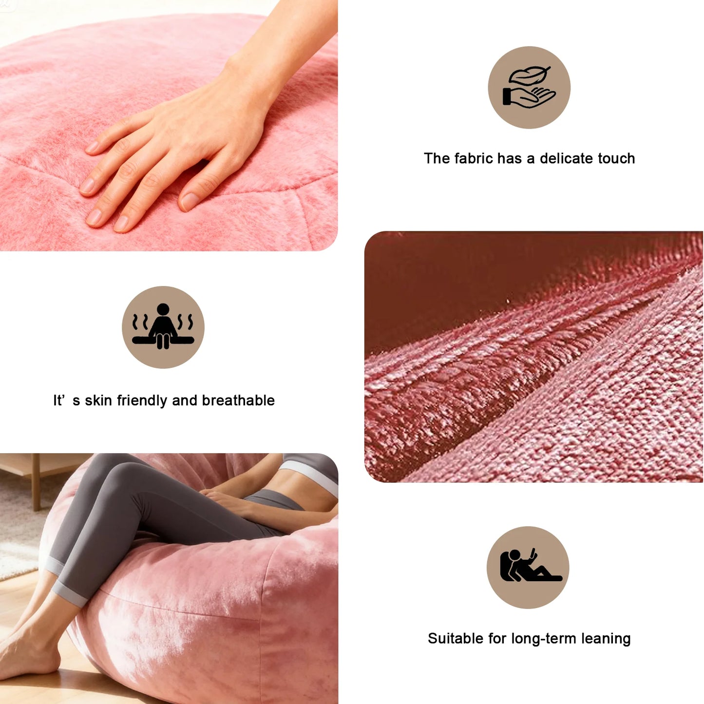 Big Bean Bag Chairs for Adults, With Filler Memory Foam Super Soft Plush, for Living Room, Family Room, Bedroom and 3 season room