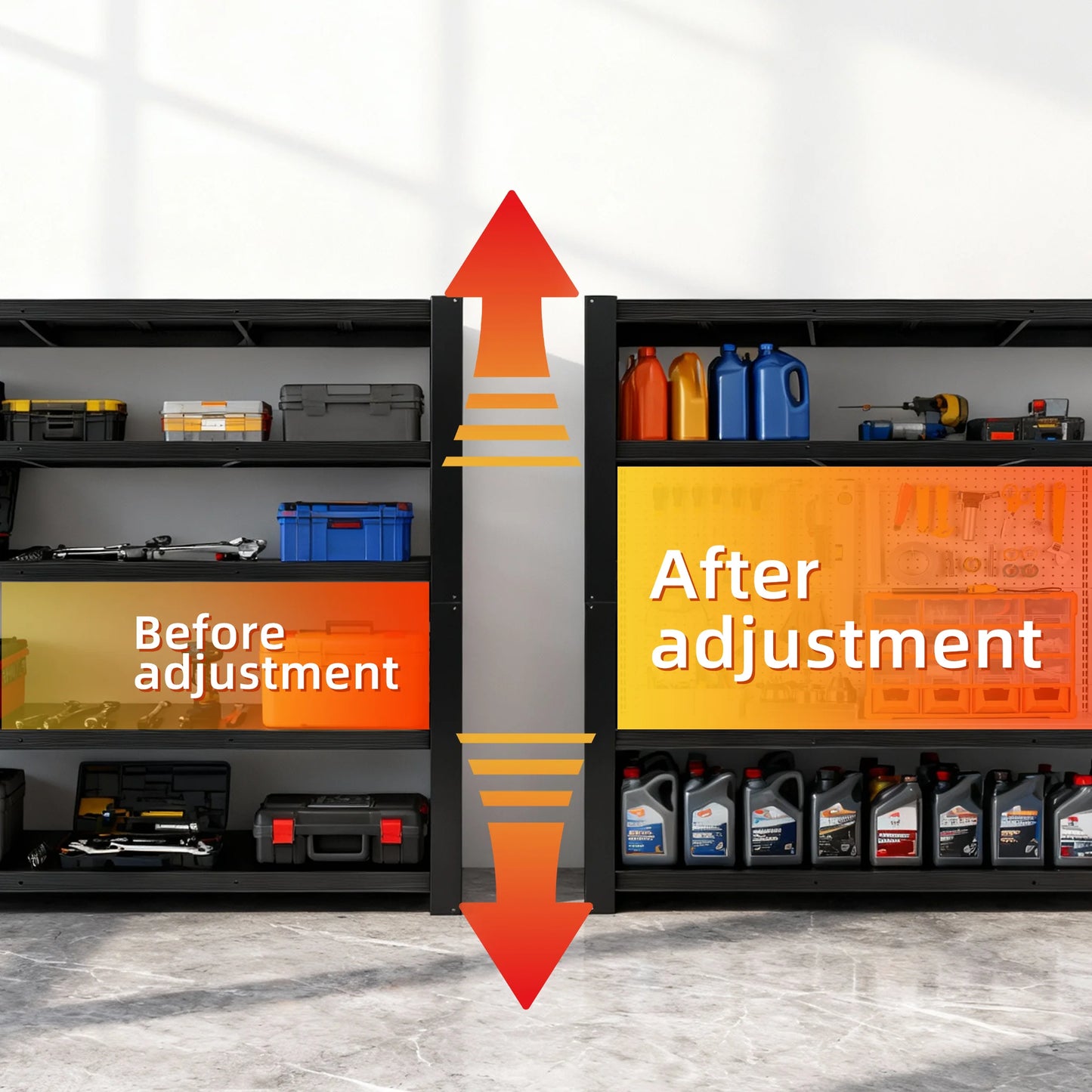 84 Inch Heavy-duty Metal Storage Rack