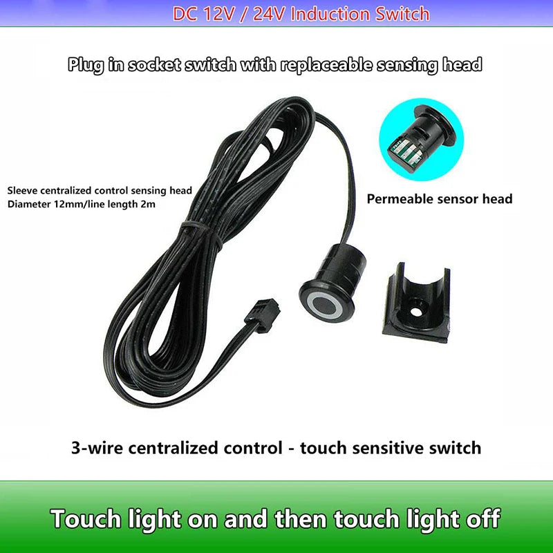 LED Cabinet Light Sensor Motion On/Off Switch