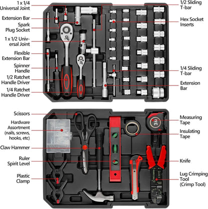799pcs Tool Set Home Repair Tool kit with Trolley Case