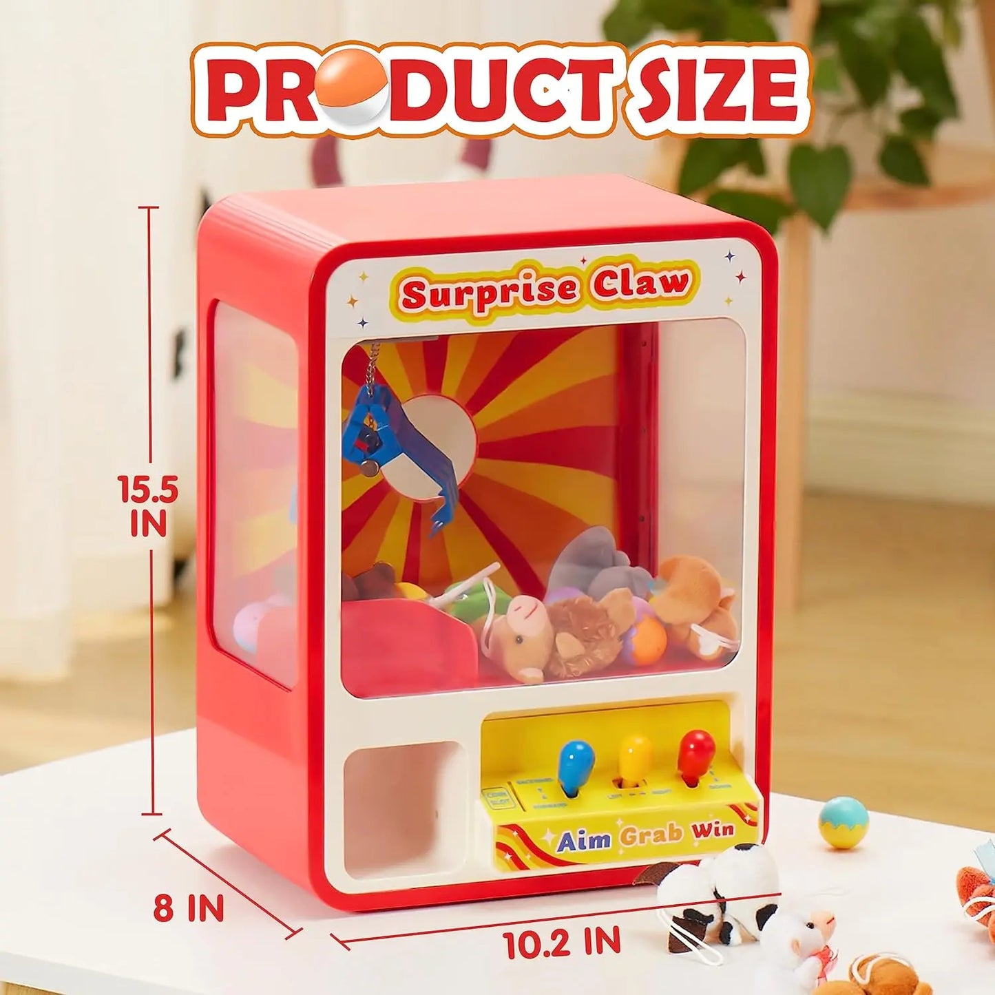 Claw Machine Arcade Toy Dispenser for Kids