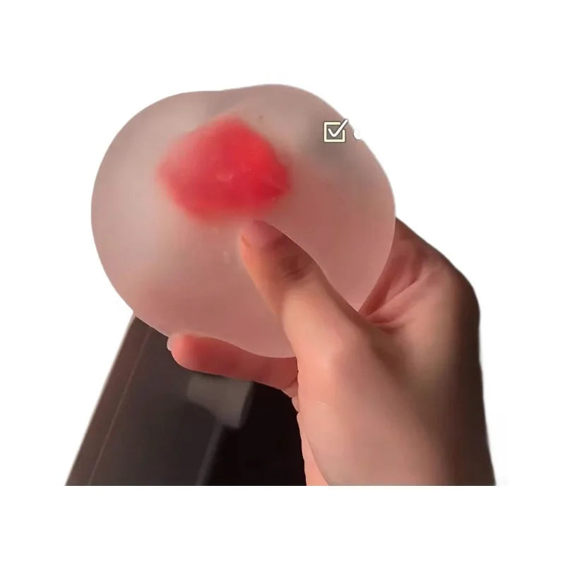 Strawberry Mochi Squeeze Toy for Stress Relief and Vent Anger Fidget Toy
