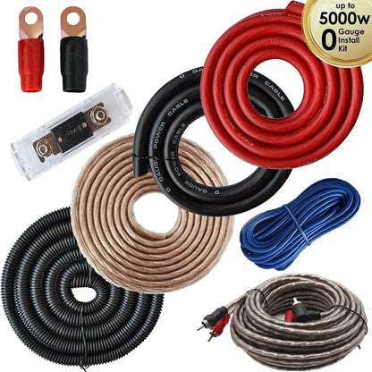 Complete Car Audio Amp Amplifier Cable Kit