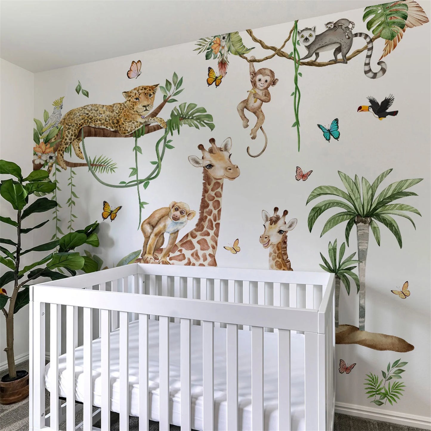 Adorable Woodland Creatures Wall Decals for Kids Room or Nursery Decor