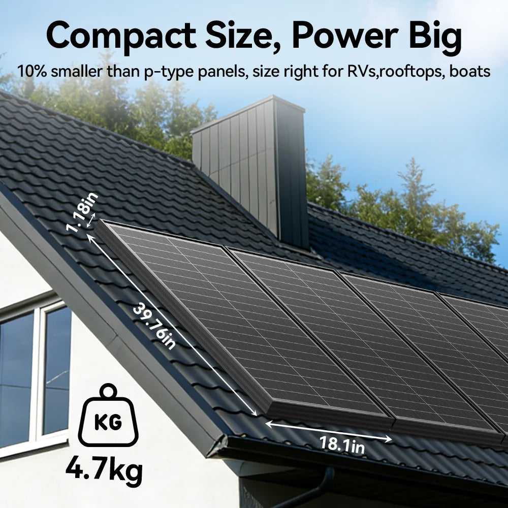 12.8V Monocrystalline Solar Panel