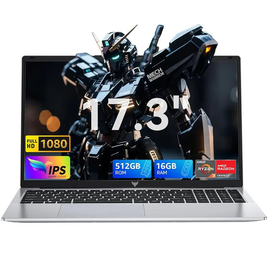 ACEMAGIC AX17Pro Laptop Computer AMD Ryzen 3 4300U Windows Laptop 17.3-in IPS Display 16GB DDR4 512GB NVMe SSD Numeric Keypad